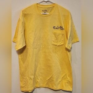 Salt Life Yellow Men's T-Shirt Size Large NWT